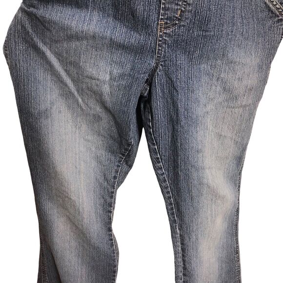 Vintage 90s No Boundaries Stretch Overalls, Straight Leg, DIY, SZ 15 juniors - Picture 5 of 12